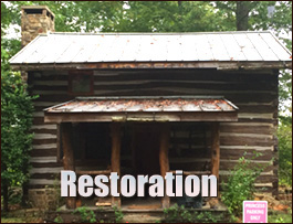 Historic Log Cabin Restoration  Raphine, Virginia